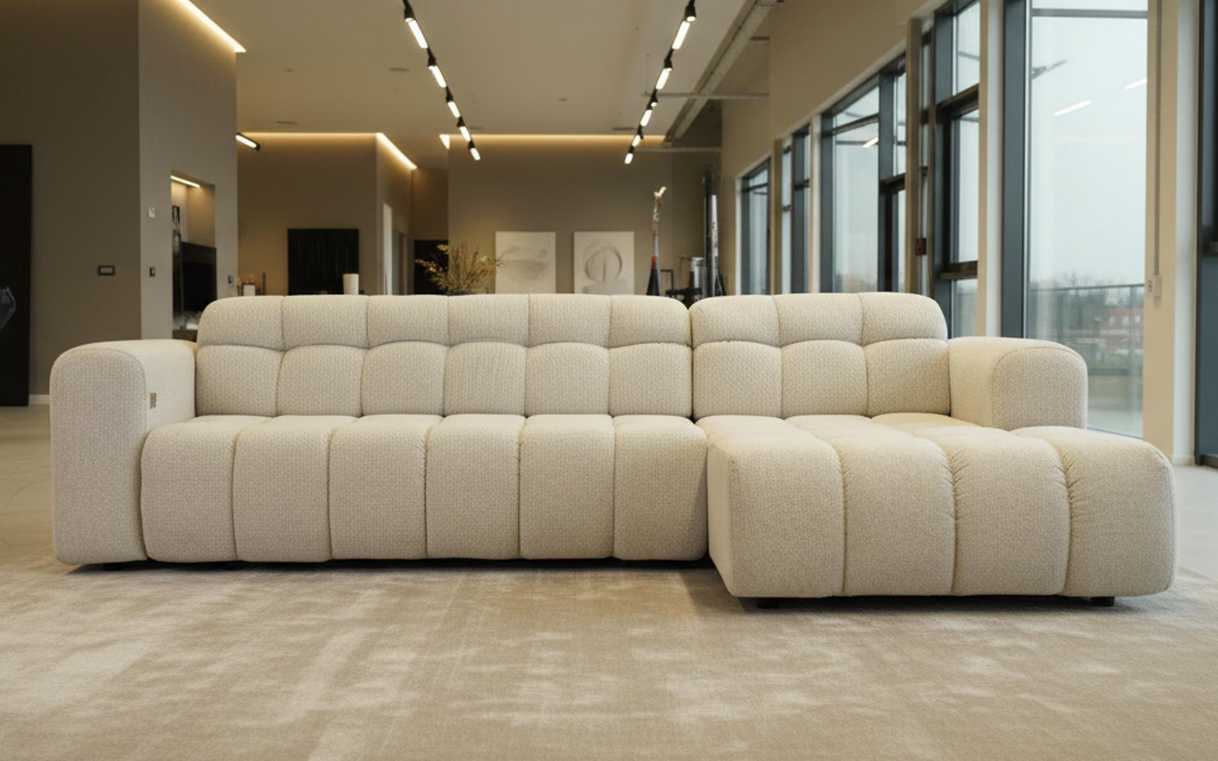 Раскладной угловой диван с электрическим механизмом Модера, белый  4